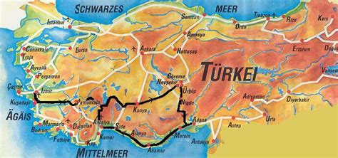 Knapp drei prozent des staatsgebietes im nordwesten des landes liegt auf dem europäischen kontinent. Türkei Anatolien Karte | hanzeontwerpfabriek