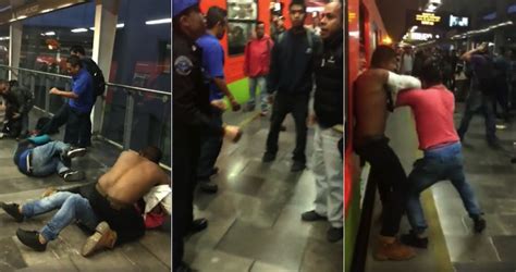 Este servicio provisional será en ambos sentidos. Una mujer policía logra detener batalla campal en el Metro ...