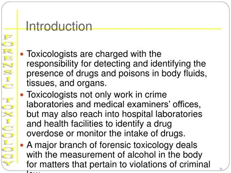 Ppt Chapter 9 Forensic Toxicology Powerpoint Presentation Free
