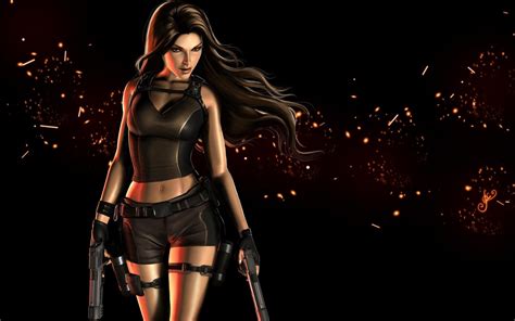 Lara Croft Raider Cool Tomb Raider Guns Lara Croft 1080p Tomb Hd Wallpaper