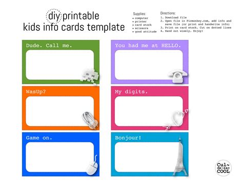 Free Printable Child Identification Card Free Printable