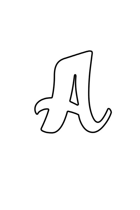 I really like the bubble letter's and the size, but i think you should add symbols like punctuation, … Printable Cursive Bubble Letters Alphabet - Freebie Finding Mom