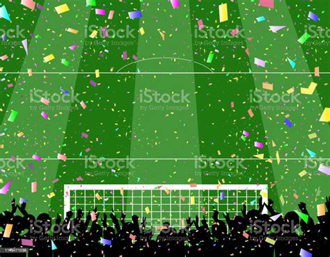 Crowd Of People Cheering For Sports Stock Illustration Download Image