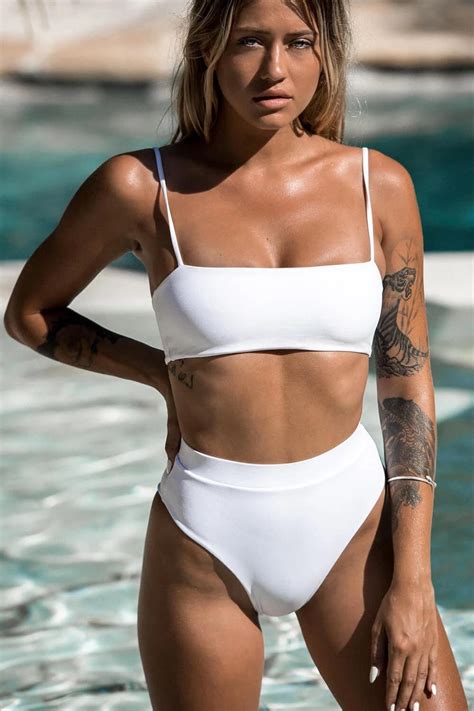 White Bandeau Bikini Top