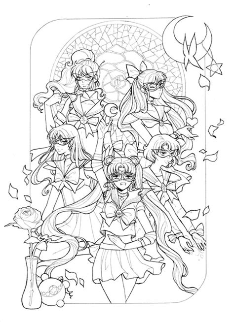 Coloriage De Sailor Moon Par Dar Chan Imprimer Iimage Noir Blanc