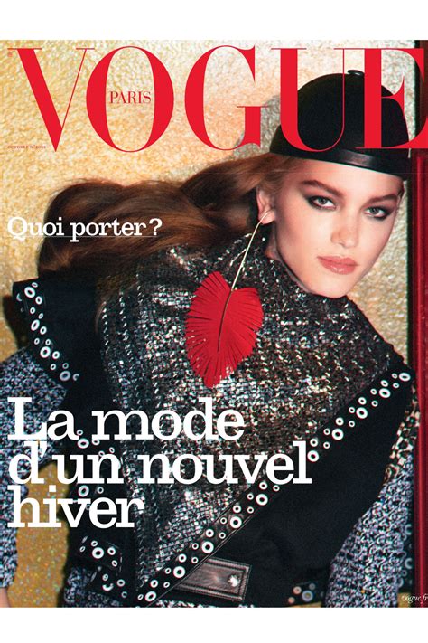 Laurijn Bijnen en couverture du numéro de Vogue Paris d octobre 2019