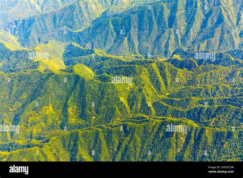 Aerial View Of The Green Mountain Scenery Stock Photo Alamy