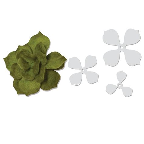 Buy 3pcs Flower Petal Metal Cutting Dies Stencils For