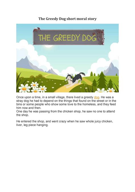 The Greedy Dog Short Moral Story By Janbasktraining Issuu