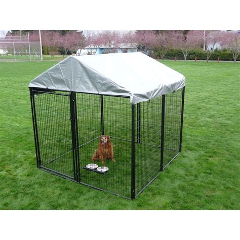 10 Ft X 10 Ft X 6 Ft Outdoor Dog Kennel Preassembled Kit At