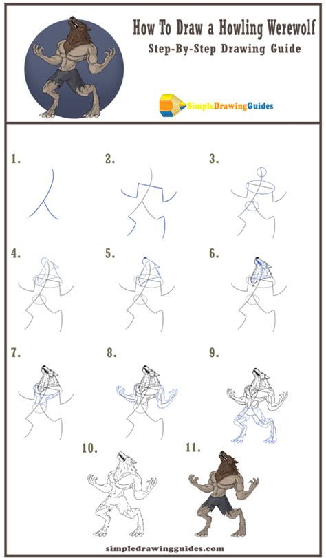 How To Draw Werewolves Step By Step Fitzgerald Dearthe