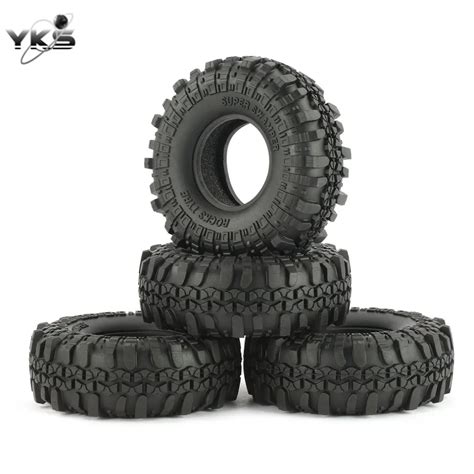 Buy 4pcs 110mm 119 Inch Rubber Rocks Tyres Wheel Rc