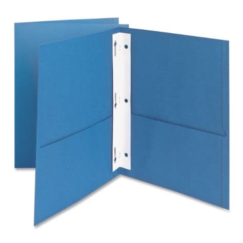 Oxford Twin Pocket Folders With Fasteners Letter Beach Audio