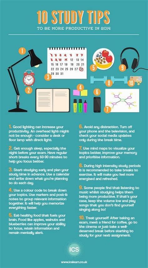 Study Infographs With Tips And Tricks To Help You Get Good Grades Gurl Com Study Tips