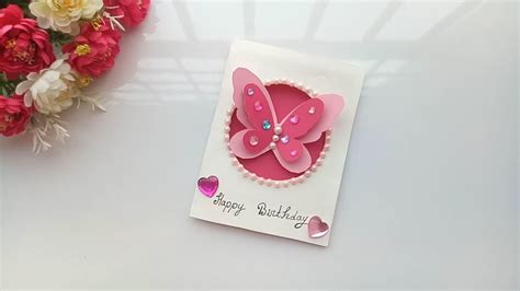How to make unique homemade handmade cards this article is about. Beautiful Handmade Birthday card//Birthday card idea. - YouTube