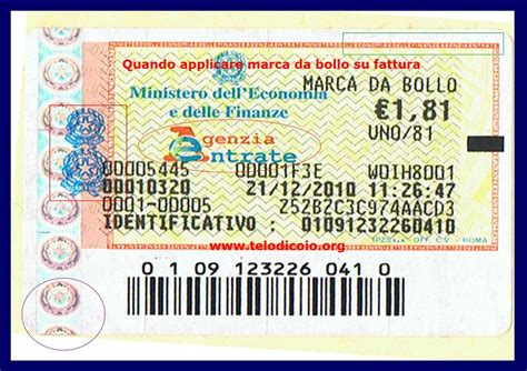 La marca da bollo da 2 euro deve essere applicata su fatture e ricevute fiscali che superino l'importo precedentemente indicato vediamo ora quali sono i casi specifici in cui si applica la marca imposta di bollo da 2 euro e quando quella da 16 euro, le regole e le sanzioni previste per chi non paga. MARCA DA BOLLO SU FATTURE DA SCARICA - jkwtgtw.magicmind.info