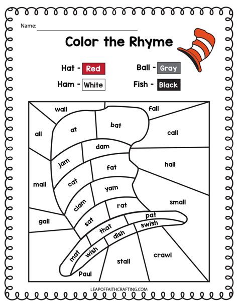 Free Dr Seuss Worksheets And Printables For Kids Leap Of Faith Crafting