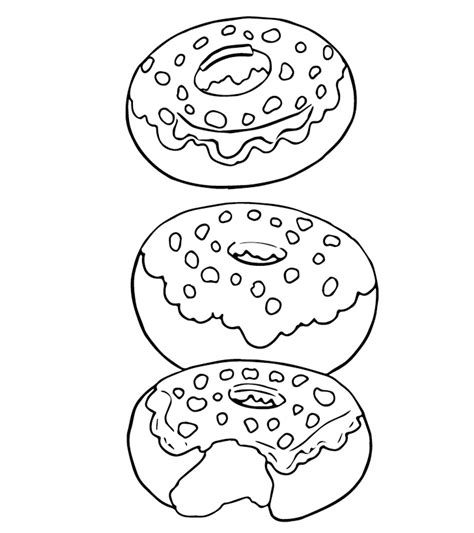 Пончики Раскраска Для Детей Распечатать Telegraph