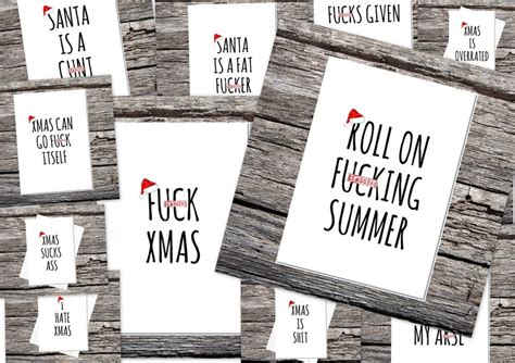 pack of rude christmas cards obscene xmas cards cards for etsy