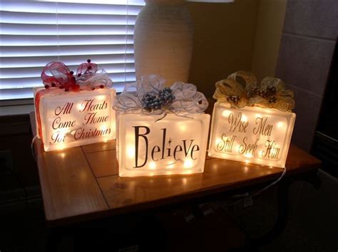 Glass block half wall to water closet. Walls That Talk: Holiday Decorating with Vinyl Wall Lettering
