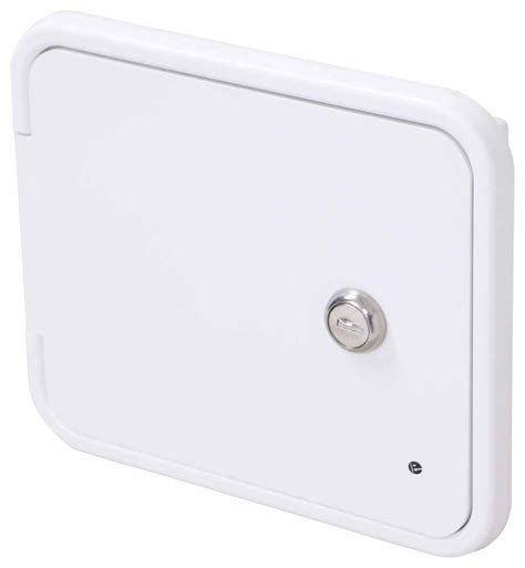 Multi Purpose Access Door W Lock Wide X Tall White JR Products RV Access