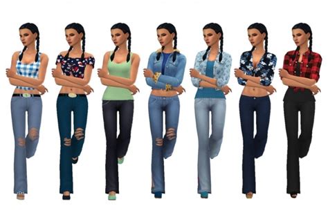 Bg Bootcut Jeans At Sims4sue Sims 4 Updates