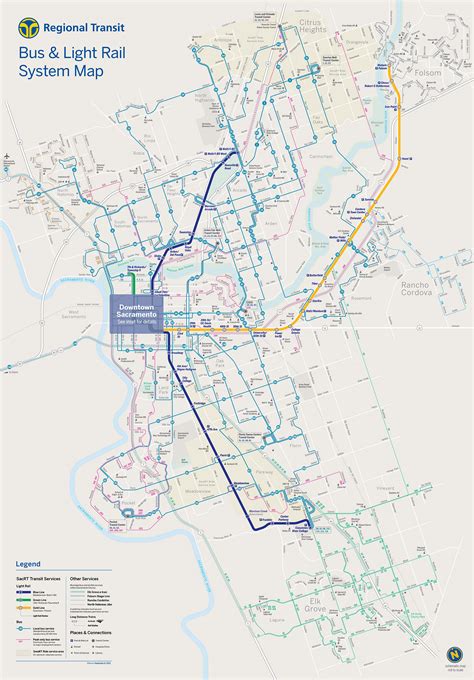 Transit Maps: Official Map: Sacramento Regional Transit District (SacRT