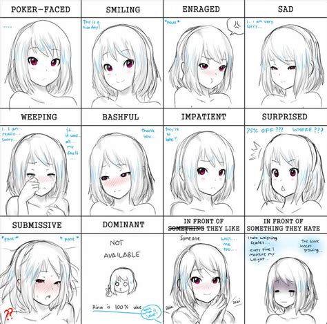 CR Rina S Expression Meme By Erkaz Anime Face Drawing Drawing Face Expressions Anime
