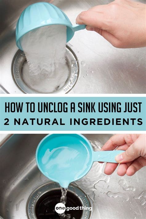 Unclog your sink or a bathtub drain naturally without toxic chemicals. How To Unclog A Sink Using Just 2 Natural Ingredients in ...