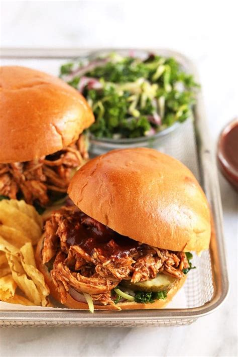 Slow Cooker Bbq Pulled Chicken Saucy And Delish Tasty Made Simple