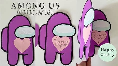 Among Us Valentine S Day Cards Printable Cards