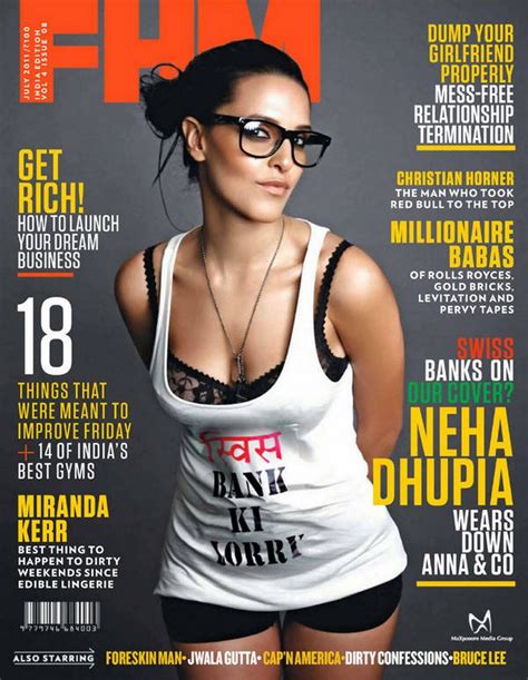 Neha Dhupia Looking Totally Hot In Fhm Magazine Your Daily Girl