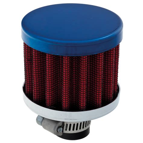 Filter Engine Breather 12mm Inlet Blue Aftermarket