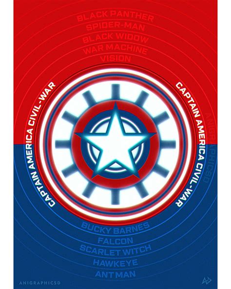 Captain America Civil War Anigraphicsd Posterspy