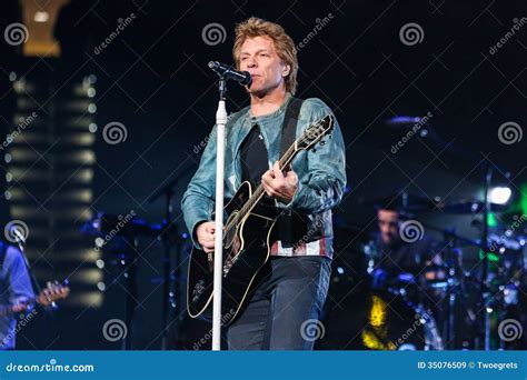 Bon Jovi Live In Concert Editorial Stock Image Image Of Personality