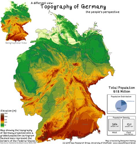 Geographical Map Of Germany