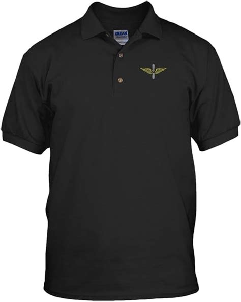 Army Aviation Embroidery Cotton Short Sleeve Polo Jersey