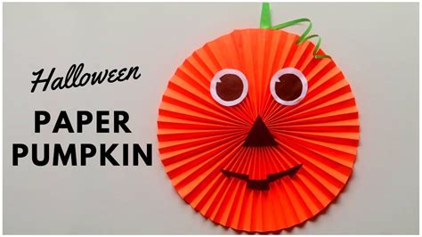How To Make Paper Pumpkin Diy Halloween Decorations Halloween