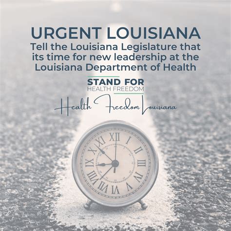 Urgent Louisiana Tell The Legislature That Its Time For New