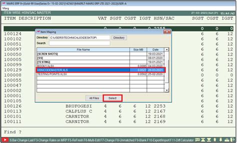 How To Update HSN Code In All Items In Marg Software