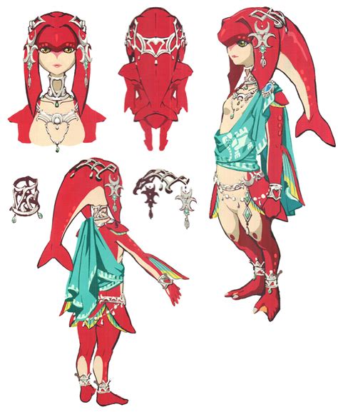 Mipha Concept Characters And Art The Legend Of Zelda Breath Of The Wild
