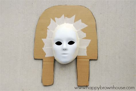 King Tut Mask Craft For Kids Happy Brown House