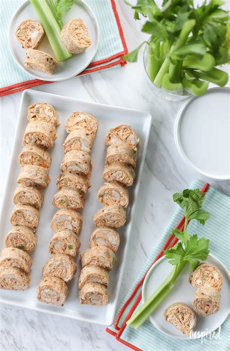 Succulent pieces of chicken marinated in spices are cooked over charcoal, and served with sliced onions, lime, a. Buffalo Chicken Roll-Ups