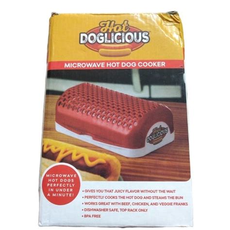 Dining Hot Doglicious Microwave Hot Dog Cooker Lifetime Brands Bun