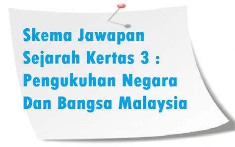 Contoh soalan dan skema jawapan pengukuhan negara dan bangsa malaysia. Skema Jawapan Pengukuhan Negara Dan Bangsa Malaysia ...