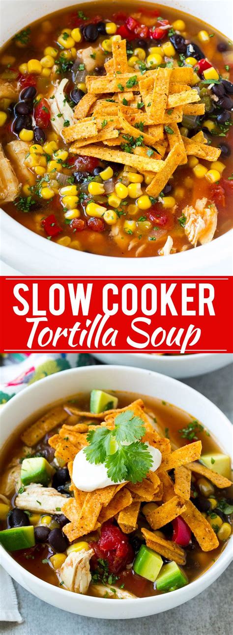 Lots of cans and lots of spices you probably already have! Slow Cooker Chicken Tortilla Soup Recipe | Posted by ...