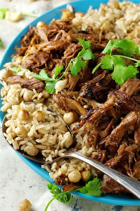 My mom always had tons of food prepared and so they were constantly exposed to our syrian cuisine. Middle Eastern Shredded Lamb with Chickpea Pilaf (Rice ...