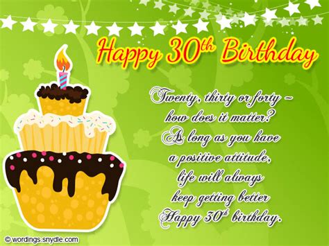 30th Birthday Wishes Wordings And Messages