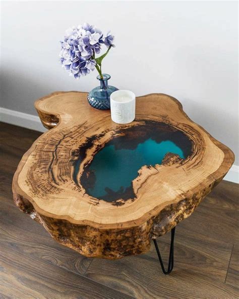 Rustic Tree Trunk Coffee Table Designer Tables And Resin
