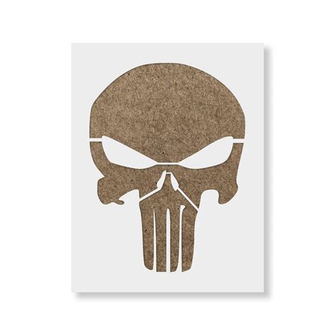 Buy Punisher Skull Stencil Reusable Stencils For Painting Create